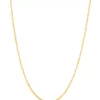 Deals 😀 1.25 Millimeter Tist Criss Cross Chain in 14K Yellow Gold by Belk & Co. 👍