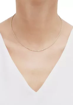 Deals 😀 1.25 Millimeter Tist Criss Cross Chain in 14K Yellow Gold by Belk & Co. 👍 -DealsBelk & Co. Store Belk 10014