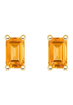 Wholesale 💯 14K Gold 5x3 Emerald Cut Citrine Earrings by Belk & Co. 😉 -DealsBelk & Co. Store Belk 10017
