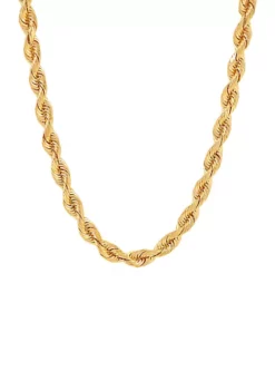 Flash Sale 👏 Rope Chain Necklace in 14k Yellow Gold by Belk & Co. 👍 -DealsBelk & Co. Store Belk 10023