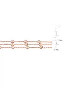Coupon 🎁 Multi-Strand Chain Bracelet in 18k Rose Gold Plated Sterling Silver, 7.5" by Belk & Co. 🌟 -DealsBelk & Co. Store Belk 10040