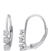 Hot Sale 😀 1/4 ct. t.w. Diamond 3 Stone Drop Earrings in Sterling Silver by Belk & Co. 🌟