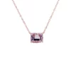 Best Pirce 😀 2.15 ct. t.w. Pink Amethyst Rolo Chain Pendant Necklace in 10K Rose Gold by Belk & Co. 👏