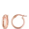 Promo ❤️ Hoop Earrings in 10k Polished Rose Gold by Belk & Co. ✨