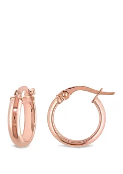 Promo ❤️ Hoop Earrings in 10k Polished Rose Gold by Belk & Co. ✨