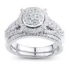 Deals 🎉 1 ct. t.w. Diamond Bridal Ring Set in 10K White Gold by Belk & Co. 🛒