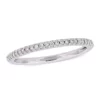 Budget 🤩 1/8 ct. t.w. Diamond Wedding Band in 14K White Gold by Belk & Co. ⌛