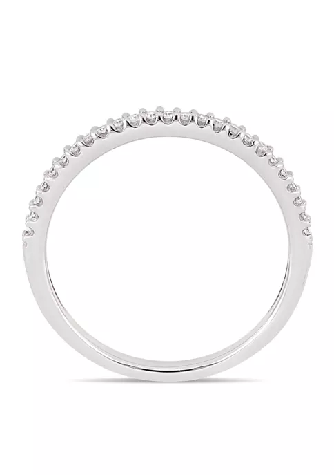 Budget ๐คฉ 1/8 ct. t.w. Diamond Wedding Band in 14K White Gold by Belk & Co. โ 3 Budget ๐คฉ 1/8 ct. t.w. Diamond Wedding Band in 14K White Gold by Belk & Co. โ - Image 3