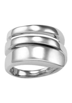 Deals 🔥 Sterling Silver Triple Bypass with Rhodium Ring by Belk & Co. 😀