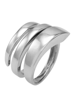 Deals 🔥 Sterling Silver Triple Bypass with Rhodium Ring by Belk & Co. 😀 -DealsBelk & Co. Store Belk 10204