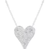 Hot Sale ❤️ 1/2 ct. t.w. Diamond Heart Necklace in Sterling Silver by Belk & Co. ❤️