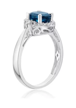 Discount 😍 1.63 ct. t.w. London Blue Topaz and 1/5 ct. t.w. Diamond Ring in 10K White Gold by Belk & Co. ✔️ 7 Discount 😍 1.63 ct. t.w. London Blue Topaz and 1/5 ct. t.w. Diamond Ring in 10K White Gold by Belk & Co. ✔️ -DealsBelk & Co. Store Belk 10223