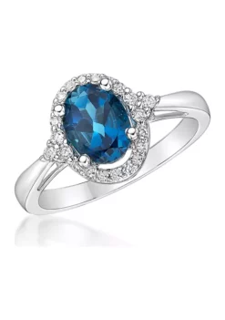 Discount 😍 1.63 ct. t.w. London Blue Topaz and 1/5 ct. t.w. Diamond Ring in 10K White Gold by Belk & Co. ✔️ 8 Discount 😍 1.63 ct. t.w. London Blue Topaz and 1/5 ct. t.w. Diamond Ring in 10K White Gold by Belk & Co. ✔️ -DealsBelk & Co. Store Belk 10224