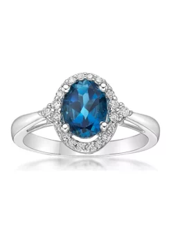 Discount 😍 1.63 ct. t.w. London Blue Topaz and 1/5 ct. t.w. Diamond Ring in 10K White Gold by Belk & Co. ✔️ 9 Discount 😍 1.63 ct. t.w. London Blue Topaz and 1/5 ct. t.w. Diamond Ring in 10K White Gold by Belk & Co. ✔️ -DealsBelk & Co. Store Belk 10225