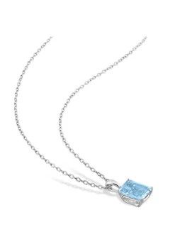 Best deal 🥰 2.75 ct. t.g.w. Sky Blue Topaz Solitaire Pendant with Chain in Sterling Silver by Belk & Co. 👏 -DealsBelk & Co. Store Belk 10239