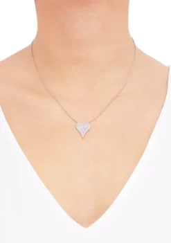 Hot Sale ❤️ 1/2 ct. t.w. Diamond Heart Necklace in Sterling Silver by Belk & Co. ❤️ -DealsBelk & Co. Store Belk 1025