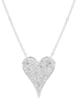 Hot Sale ❤️ 1/2 ct. t.w. Diamond Heart Necklace in Sterling Silver by Belk & Co. ❤️ -DealsBelk & Co. Store Belk 1026