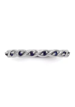 Discount 🔥 1/4 ct. t.w. Lab Created Sapphire Stackable Expressions Ring in Sterling Silver by Belk & Co. 🔥 -DealsBelk & Co. Store Belk 10272