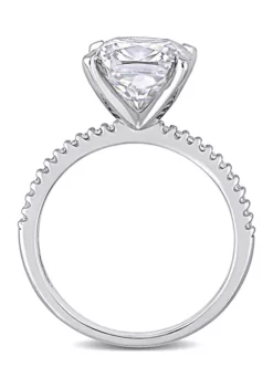 Best reviews of 🤩 3.5 ct. t.w. Lab Created Moissanite and 1/10 ct. t.w. Diamond Engagement Ring in 14K White Gold by Belk & Co. 🎉 -DealsBelk & Co. Store Belk 10297