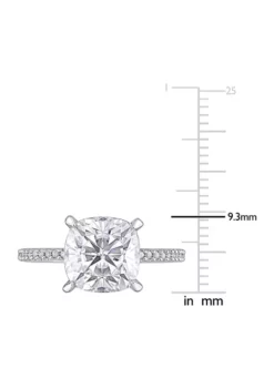 Best reviews of 🤩 3.5 ct. t.w. Lab Created Moissanite and 1/10 ct. t.w. Diamond Engagement Ring in 14K White Gold by Belk & Co. 🎉 -DealsBelk & Co. Store Belk 10298