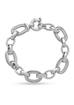 Top 10 🌟 Sterling Silver Open Link Chain Bracelet by Belk & Co. 🤩 -DealsBelk & Co. Store Belk 1030