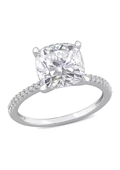 Best reviews of 🤩 3.5 ct. t.w. Lab Created Moissanite and 1/10 ct. t.w. Diamond Engagement Ring in 14K White Gold by Belk & Co. 🎉 -DealsBelk & Co. Store Belk 10300