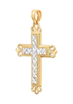 Deals 🧨 Cross Pendant in 14K Yellow Gold by Belk & Co. 🔥 -DealsBelk & Co. Store Belk 10302