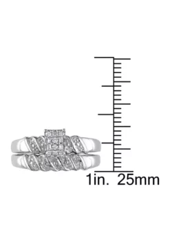 Wholesale ๐ 1/10 ct. t.w. Diamond Bridal Set in Sterling Silver by Belk & Co. โ 7 Wholesale ๐ 1/10 ct. t.w. Diamond Bridal Set in Sterling Silver by Belk & Co. โ -DealsBelk & Co. Store Belk 10354
