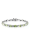 Best reviews of 🎁 Sterling Silver Peridot and Diamond Bracelet by Belk & Co. 🧨