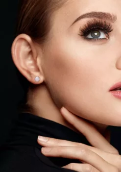 Discount 🎁 1.60 ct. t.g.w. Opal Solitaire Stud Earrings in Sterling Silver by Belk & Co. ❤️ -DealsBelk & Co. Store Belk 10371