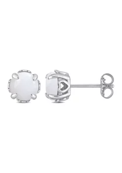 Discount 🎁 1.60 ct. t.g.w. Opal Solitaire Stud Earrings in Sterling Silver by Belk & Co. ❤️ -DealsBelk & Co. Store Belk 10372