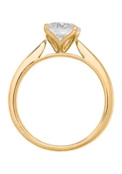 Buy 😉 Grown With Love 1 1/2 ct. t.w. Lab Grown Diamond Solitaire Ring in 14K Yellow Gold by Belk & Co. ❤️ -DealsBelk & Co. Store Belk 10401