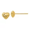 Best reviews of 🌟 14K Yellow Gold Diamond Cut Puffed Heart Post Earrings by Belk & Co. 🤩