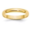 Cheapest 👍 Men's 14K Yellow Gold 3 Millimeter Lightweight Half Round Band by Belk & Co. 😍