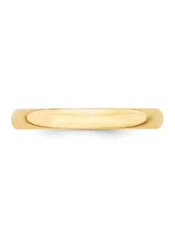 Cheapest 👍 Men's 14K Yellow Gold 3 Millimeter Lightweight Half Round Band by Belk & Co. 😍 -DealsBelk & Co. Store Belk 10419
