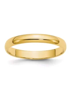 Cheapest 👍 Men's 14K Yellow Gold 3 Millimeter Lightweight Half Round Band by Belk & Co. 😍 -DealsBelk & Co. Store Belk 10420