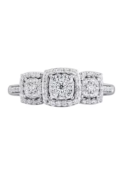 Best Sale 😍 1/3 ct. t.w. Diamond Engagement Ring in 10K White Gold by Belk & Co. ✨