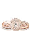 Cheap 🤩 My Forever 1/2 ct. t.w. Diamond Bridal Ring Set in 10k Rose Gold by Belk & Co. 🎉