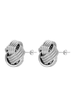 Budget 🌟 Sterling Silver Love Knot Post Earring by Belk & Co. ⭐ -DealsBelk & Co. Store Belk 10446