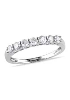 Brand new ✔️ 1/2 ct. t.w. Diamond Anniversary Band in 10K White Gold by Belk & Co. 🎁