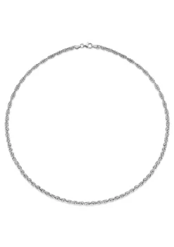 Best Sale ❤️ 3.7MM Singapore Necklace in Sterling Silver, 20" by Belk & Co. 😍 -DealsBelk & Co. Store Belk 10465