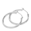 Cheap 🛒 Hoop Earrings in 14K White Gold by Belk & Co. 🥰
