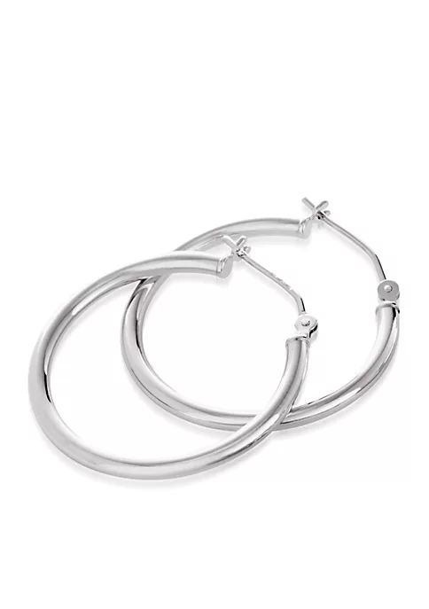 Cheap ๐ Hoop Earrings in 14K White Gold by Belk & Co. ๐ฅฐ 1 Cheap ๐ Hoop Earrings in 14K White Gold by Belk & Co. ๐ฅฐ
