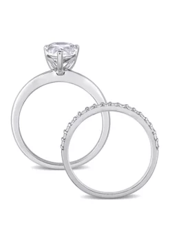 Best reviews of 💯 Lab Created 3 CT TGW Created White Sapphire Pear-Cut Bridal Ring Set in 10k White Gold by Belk & Co. ✨ -DealsBelk & Co. Store Belk 10632