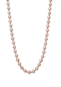 Best reviews of ๐ Natural Pink Cultured Freshwater Pearl and Bead Strand Necklace in 14K Rose Gold by Belk & Co. โ๏ธ