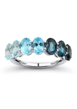 Wholesale 😀 Blue Topaz Ring in Sterling Silver by Belk & Co. ❤️ -DealsBelk & Co. Store Belk 10647