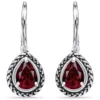 Brand new 👏 2.5 ct. t.w. Garnet Drop Earrings, Sterling Silver by Belk & Co. 😍