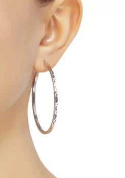 Best deal ⌛ Hoop Earrings in Sterling Silver by Belk & Co. 😍 -DealsBelk & Co. Store Belk 10665