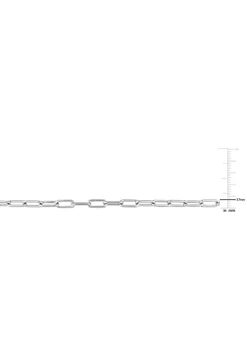 Coupon ✔️ 3.5MM Polished Paperclip Chain Necklace in Sterling Silver, 16" by Belk & Co. 🛒 -DealsBelk & Co. Store Belk 10669