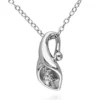 Deals 😍 Diamond Calla Lily Pendant in Sterling Silver by Belk & Co. 😉